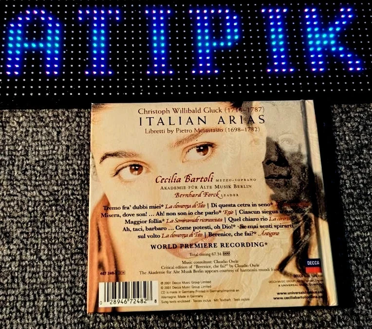 🎼 Cecilia Bartoli - Gluck Italian Arias: Premières Mundiales, ¡Prensado Alemán Raro! – photo 2
